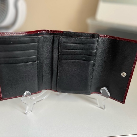 Furla Burgundy Leather Wallet NWOT - Picture 3 of 7
